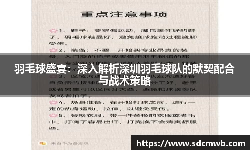 羽毛球盛宴:深入解析深圳羽毛球队的默契配合与战术策略