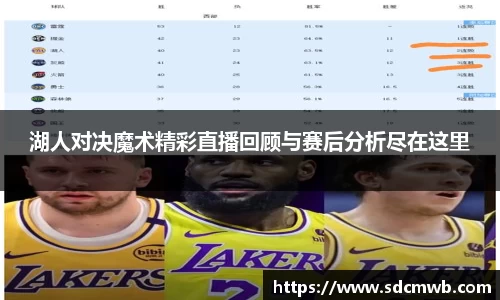湖人对决魔术精彩直播回顾与赛后分析尽在这里